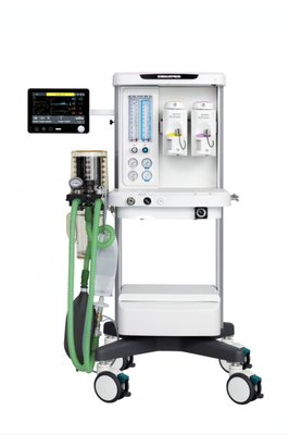 X30 Anestesi Workstation dengan 4 tabung flowmeter, peep valve, N2O+O2, warna putih, satu laci, dua vapoirzer