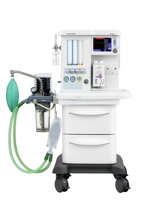 layar sentuh Stasiun Kerja Anestesi, tombol kontrol, AGS, ORC, flowmeter tabung; aplikasi anestesi