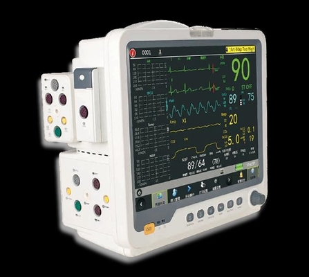 ICU Pasang Monitor Pasien Portabel 3/5 Timbal EKG Untuk Rumah Sakit