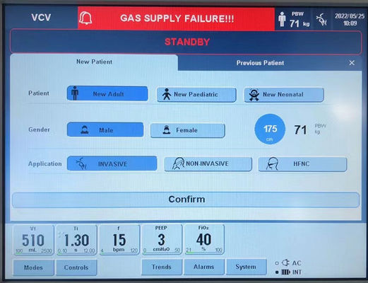 Ruang Icu Purple Horn Ventilator Listrik Portabel Untuk Dewasa
